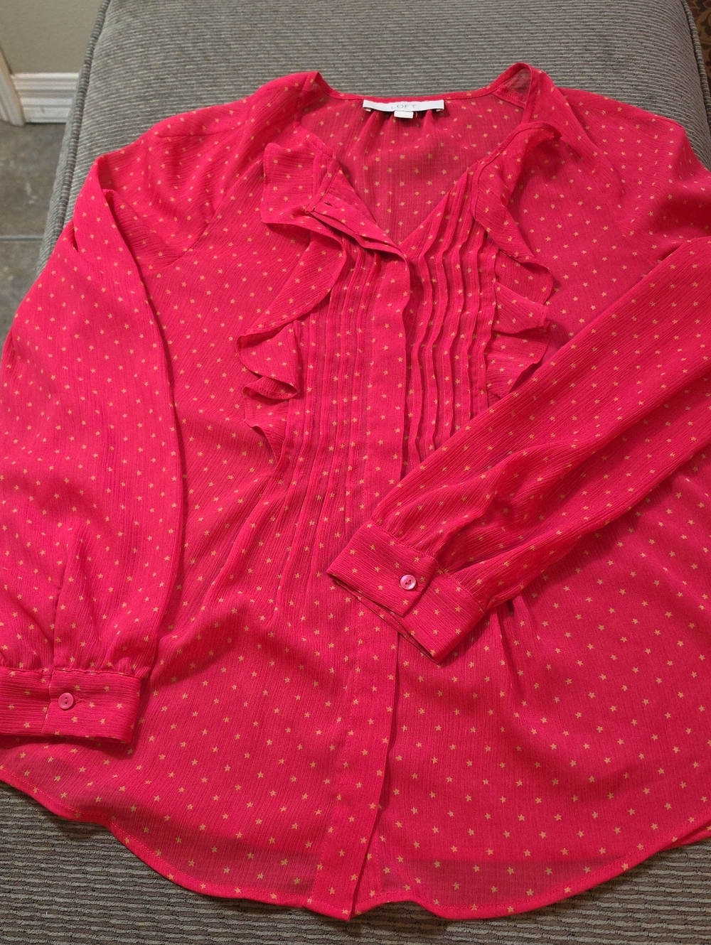 Loft Star Ruffle Blouse - Picture 11 of 12